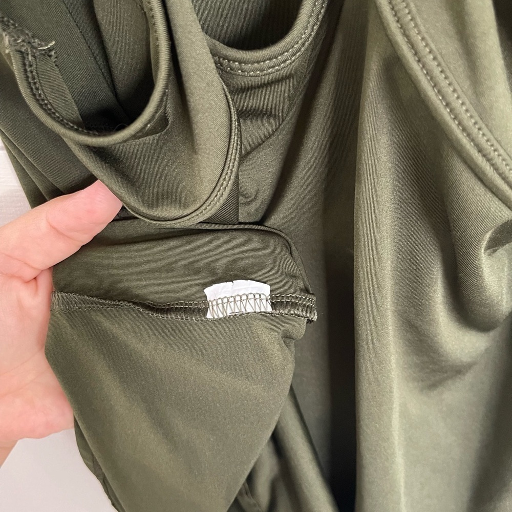 Fabletics Olive Green Racerback Tank Top - Picture 6 of 8